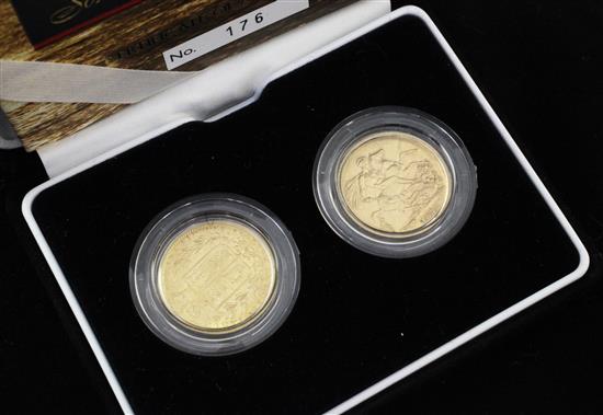 A cased 2004 Royal Mint The Douro Sovereign Set,